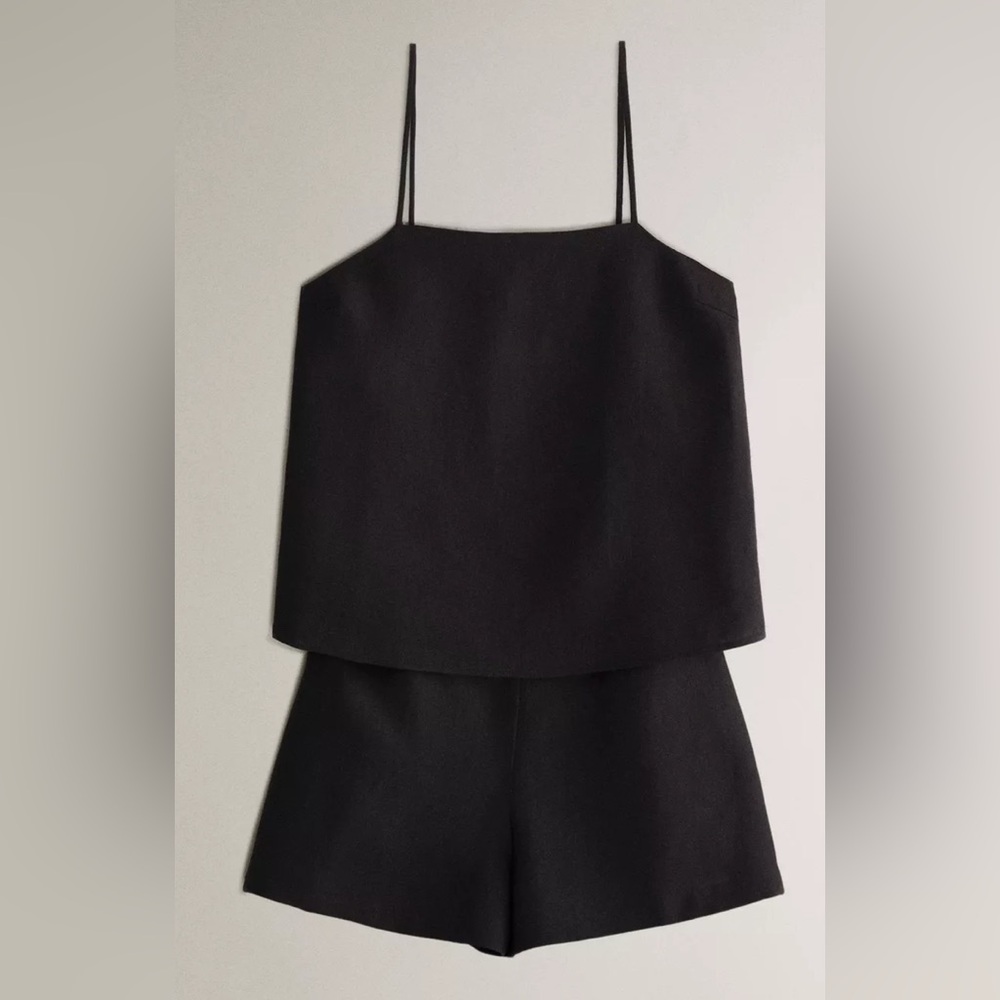 Zara dark grey linen set